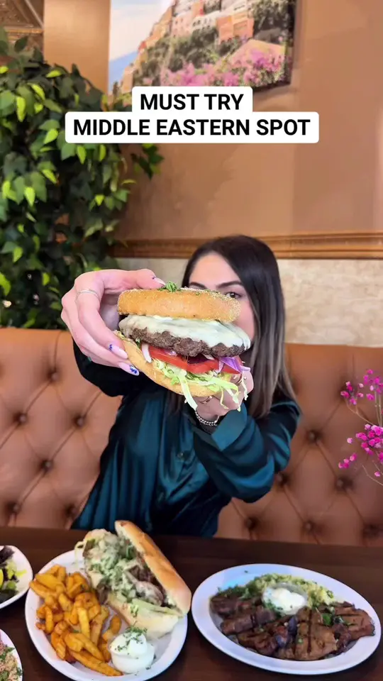 Jerusalem Grill And Deli in Valrico showing restaurant visit, middle eastern food, kafta, baklava, turkish coffee, grape leaves, video by foodbytiana on TikTok