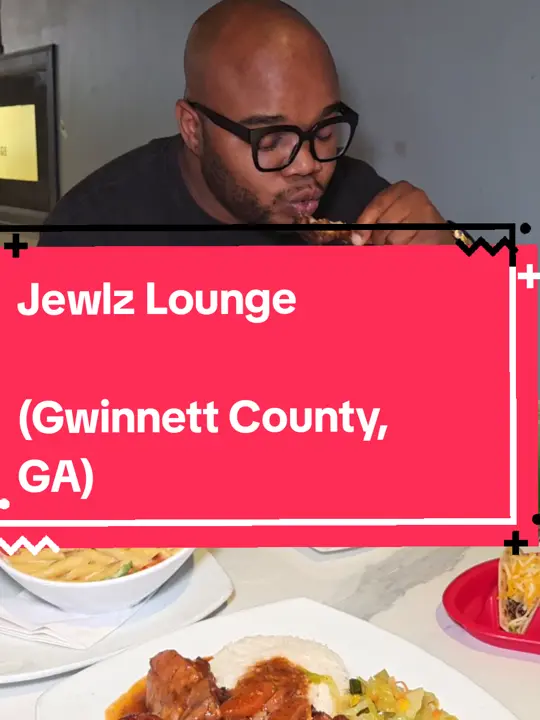 Jewlz Bar, Restaurant & Lounge in Lawrenceville showing restaurant, caribbean food, lounge, nightlife, video by antlantaeats on TikTok