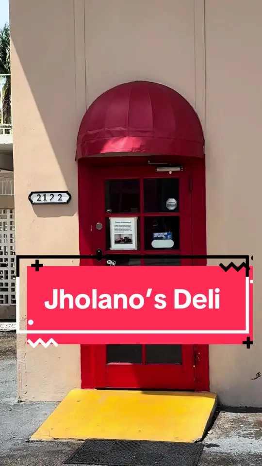 Jholano's Deli in Coral Gables showing italian sandwich, video by abc_devoursmiami on TikTok