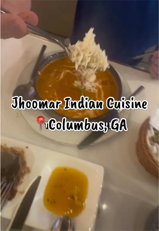 Jhoomar Indian Cuisine in Columbus showing review, visit, indian cuisine, naan, tikka masala, video by olivia_ruffino on TikTok