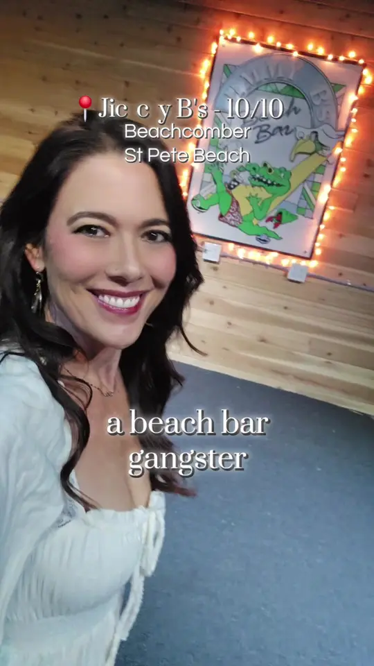 Jimmy B's Beach Bar in St. Pete Beach showing live music, reggae, rock, beach bar, st pete beach, hidden gem, video by withasideofhustle on TikTok