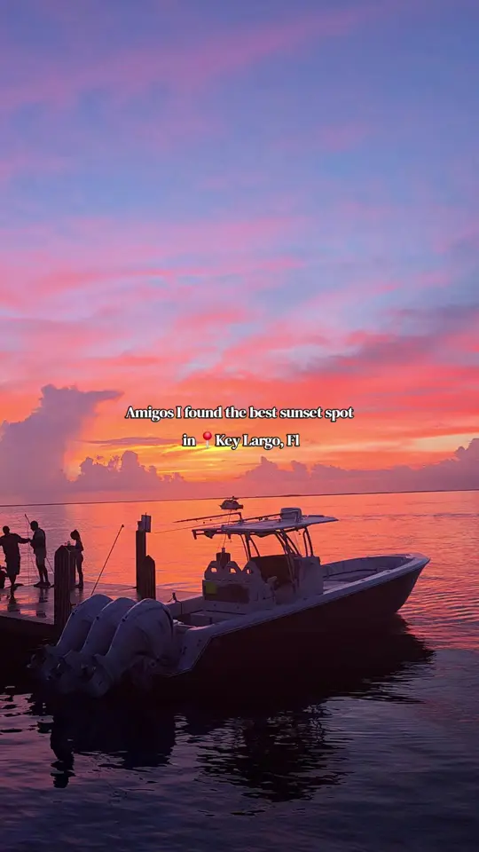 Jimmy Johnson's Big Chill in Key Largo showing live music, drinks, sunset, video by cvltvredtravel on TikTok