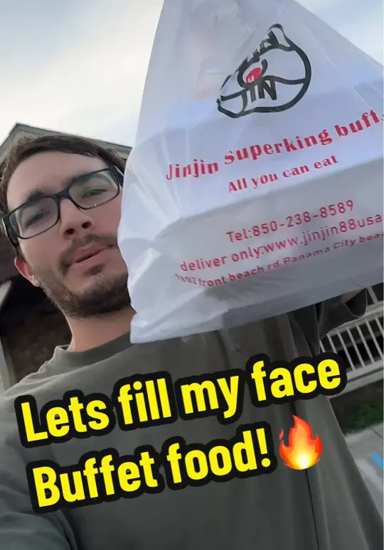 Jin Jin Chinese Restaurant in Crestview showing food review, buffet, video by justinchopelas on TikTok