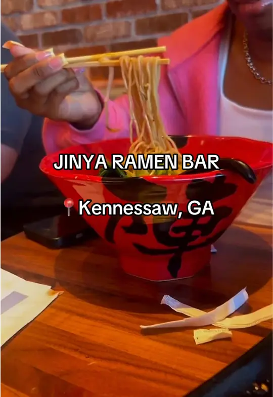 JINYA Ramen Bar - Kennesaw in Kennesaw showing review, ramen bowls, video by portia.thegoddessvibes on TikTok