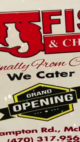 JJ Fish & Chicken McDonough in McDonough showing grand opening announcement, restaurant promotion, video by JJ fish & chicken McDonough GA on Facebook