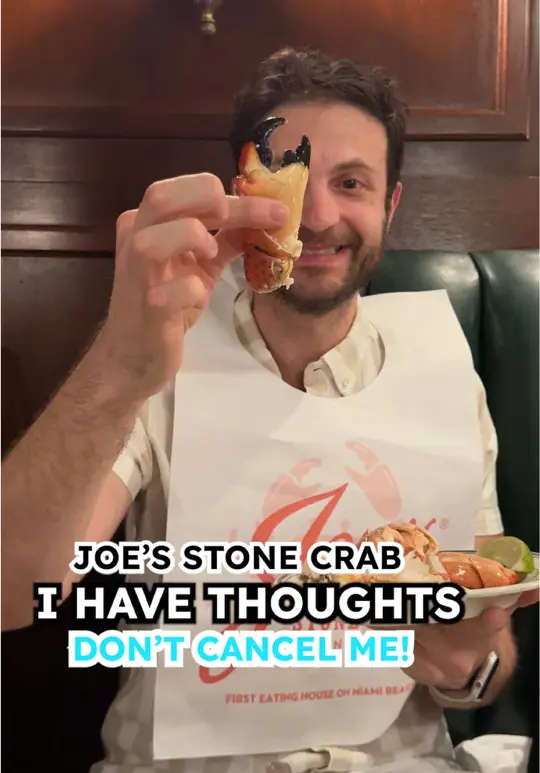 in Florida showing visit, stone crab, video by jeremyjacobowitz on TikTok