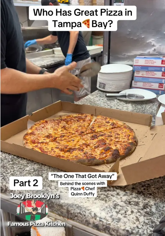 Joey Brooklyn's Famous Pizza Kitchen on TikTok, video by tampa4204