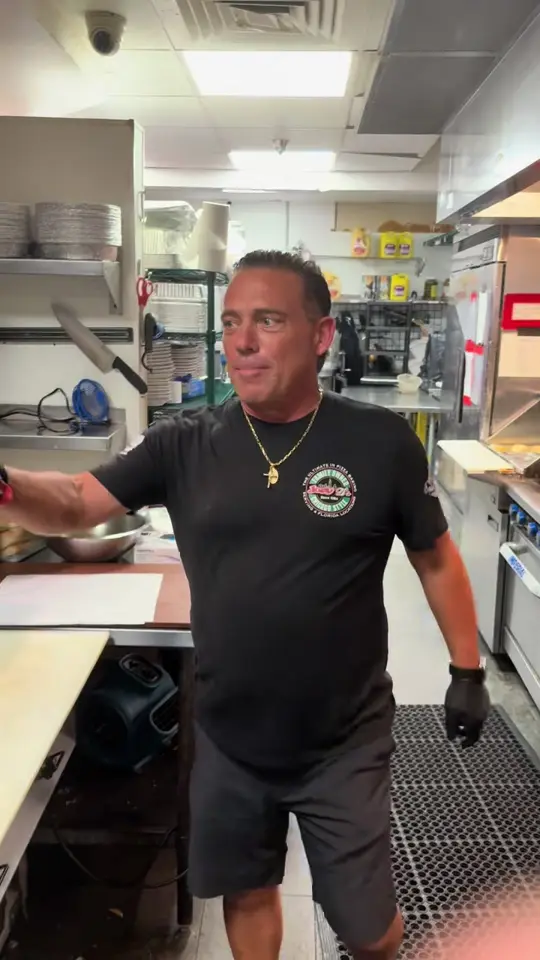 Joey D's in Venice showing food, beef sandwich, sausage sandwich, video by joeydsfl on TikTok