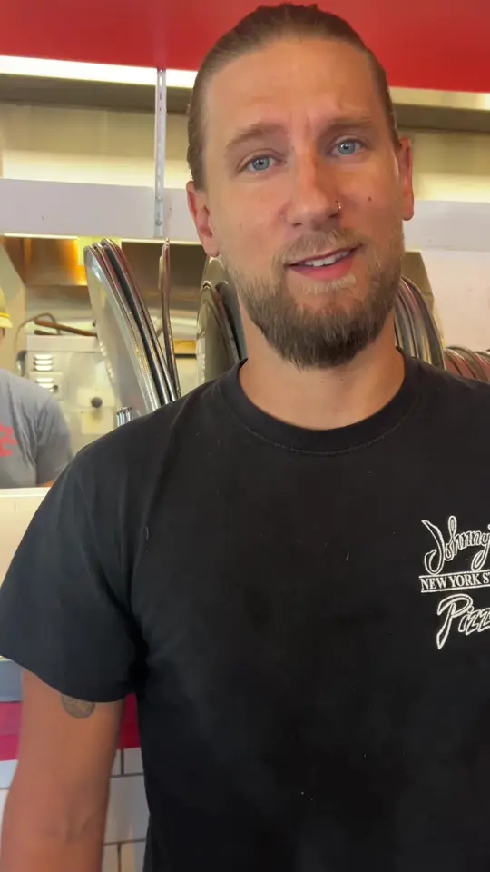 Johnny's New York Style Pizza in Hoschton showing pizza, video by johnnyspizzaingrayson on TikTok