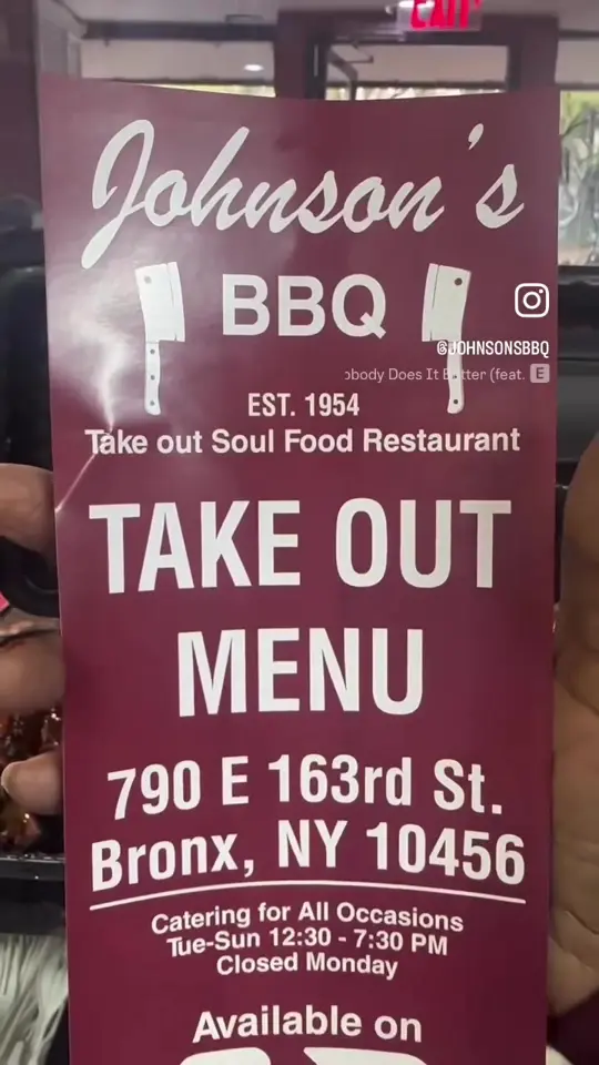 Johnson Barbeque in Plant City showing dinner, soul food, video by johnsonsbbq on TikTok