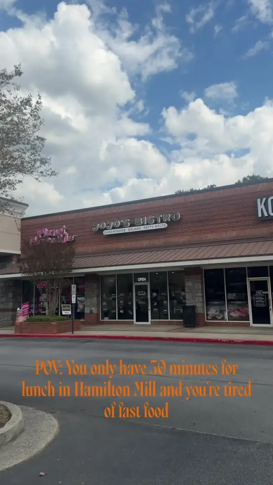 Jojo’s Bistro in Dacula showing food, blt, food, chicken and dumpling soup, video by chelseawinnieproperties on TikTok