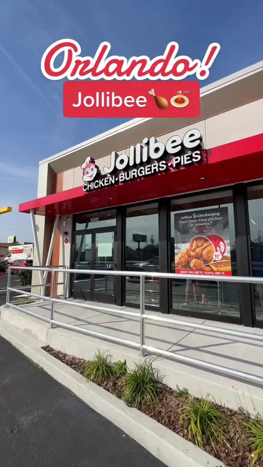 Jollibee in Orlando showing visit, jollibee, video by foodie.girly on TikTok