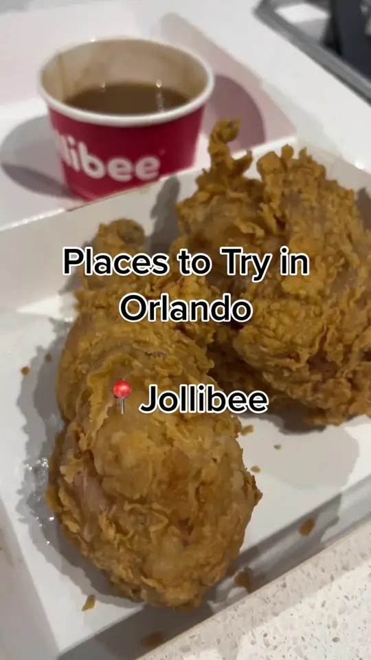 Jollibee in Orlando showing restaurant visit, jollibee, video by marshaye_andrea on TikTok