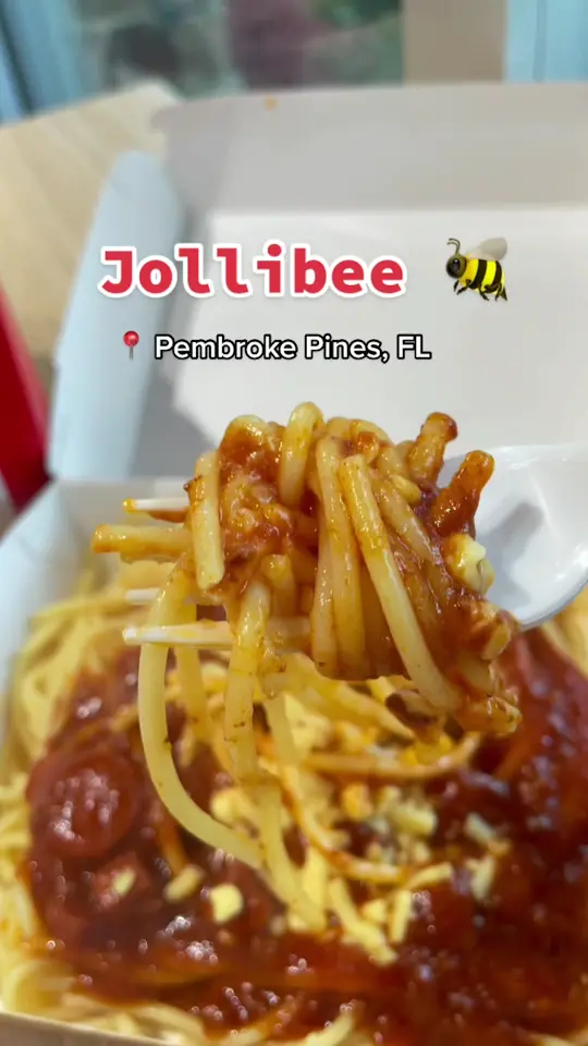 Jollibee in Pembroke Pines showing food, jollibee, video by blogionistatravels on TikTok