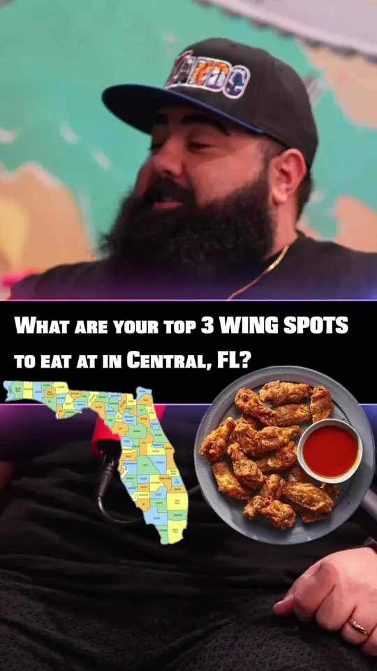  in Florida showing chicken wings, restaurant visit, video by thinkaboutitthepodcast on TikTok