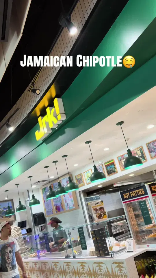 Jrk! in Aventura showing food review, jerk chicken bowl, jerk seasoned rice, jerk corn, plantains, cabbage, jerk mayo sauce, video by kandi_couture on TikTok