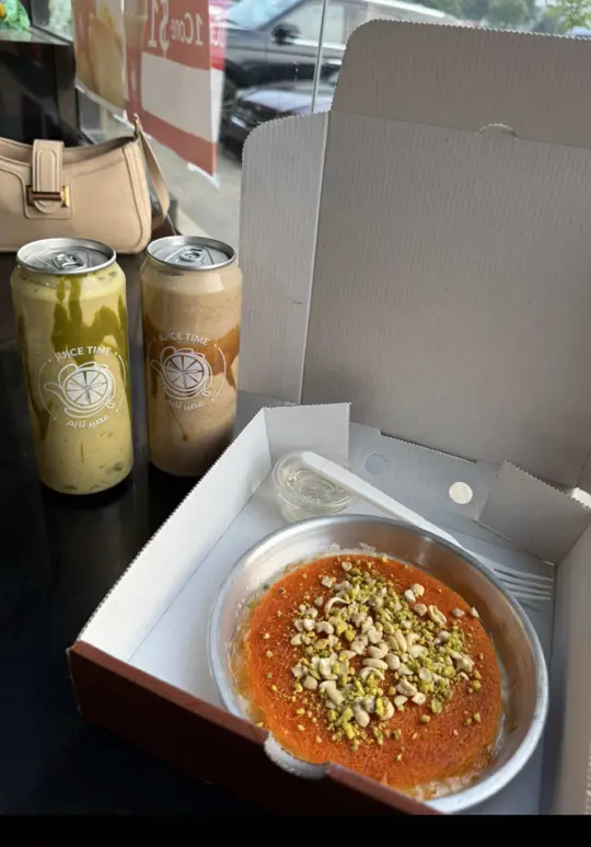 Juice time &papa kanafa in Temple Terrace showing review, visit, drinks, video by glowbyasmine on TikTok