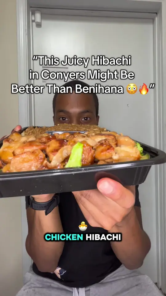 Juicy Hibachi & Yakitori in Conyers showing review, steak, yakitori, video by therealgagrubs on TikTok