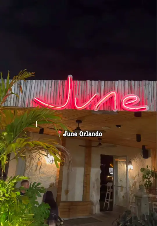 June in Orlando showing dinner, guacamole and salsa platter, tacos, video by orlandoqueen on TikTok