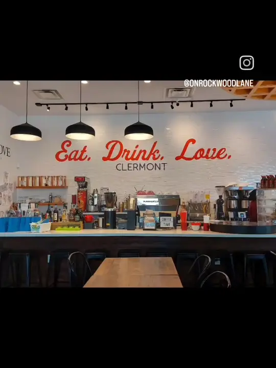Just Love Coffee Cafe - Clermont in Clermont showing coffee, white chocolate tiramisu latte, food, chocolate chip cookie waffle, video by onrockwoodlane on TikTok