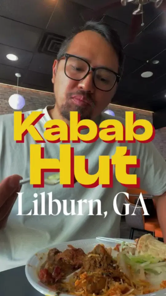 Kabab Hut in Lilburn showing review, visit, video by chrismomongan on TikTok