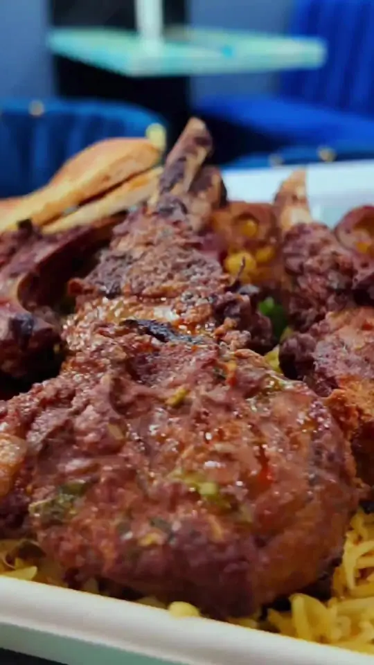 Kabob-ish in Decatur showing food, lamb chops, video by georgiafoodies on TikTok