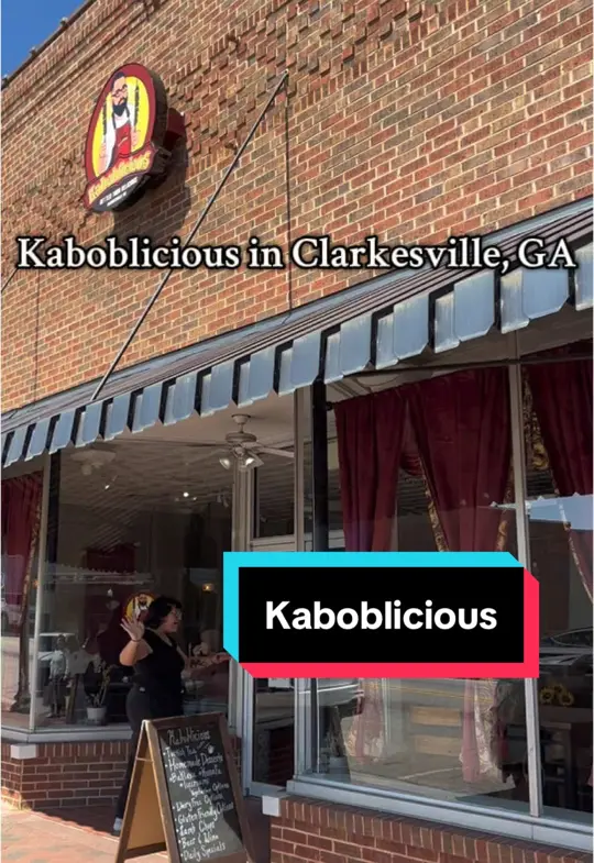 Kaboblicious Clarkesville ga in Clarkesville showing restaurant visit, mediterranean food, turkish food, gluten free options, dairy free options, vegan options, video by andy_1k on TikTok