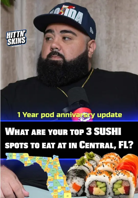 Kabooki Sushi - Sand Lake in Orlando showing sushi, latin sushi, video by thinkaboutitthepodcast on TikTok