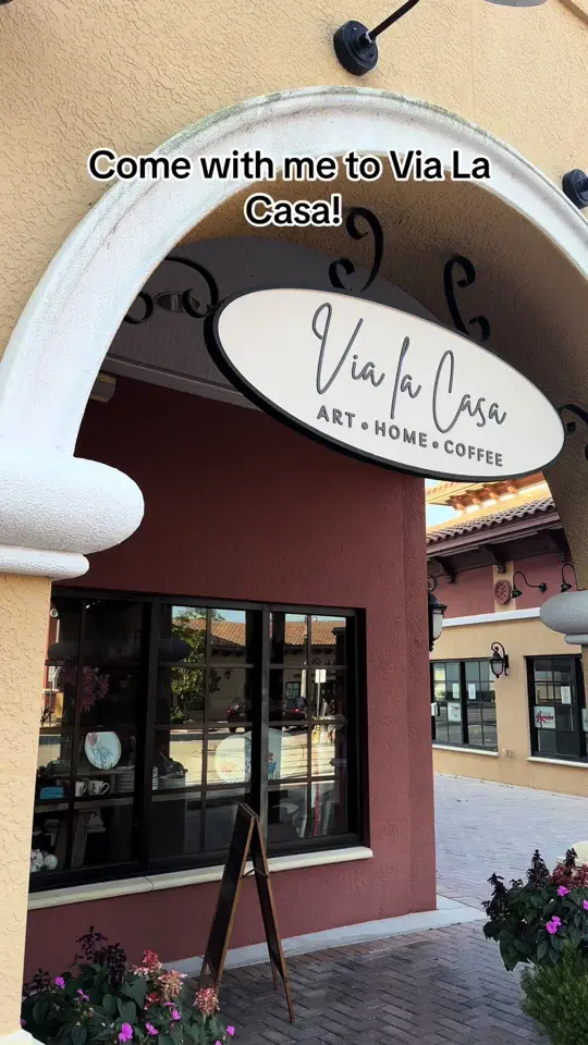 Kahwa Coffee in Lakewood Ranch showing coffee shop, review, video by tanyainsarasota on TikTok