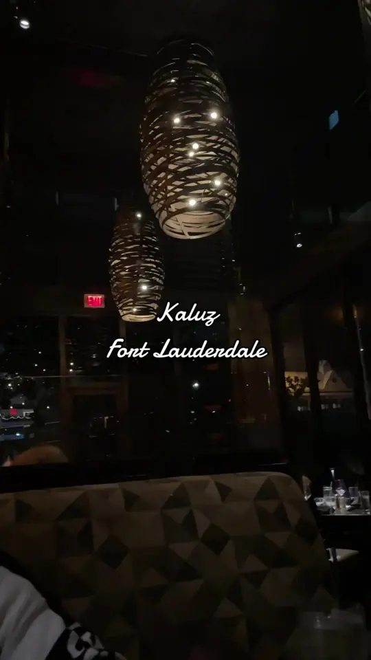 Kaluz in Fort Lauderdale showing anniversary dinner, date night, video by ariiiiiunique on TikTok