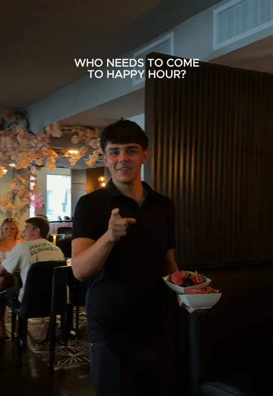 Kanpai in Boca Raton showing happy hour, drinks, video by kanpaiboca on TikTok