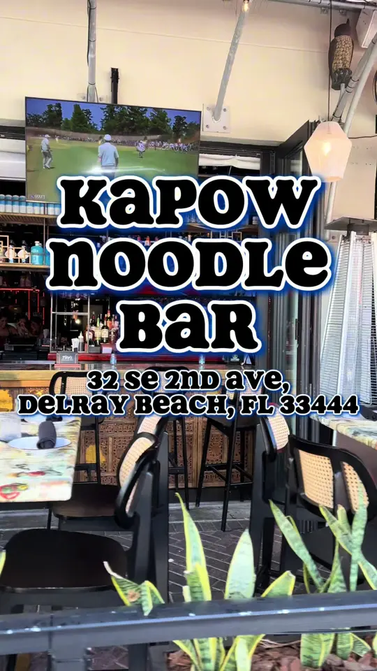 Kapow Fort Lauderdale in Florida showing review, visit, bottomless cocktails, brunch, crispy rice, happy hour, video by sk8natethefoodie on TikTok