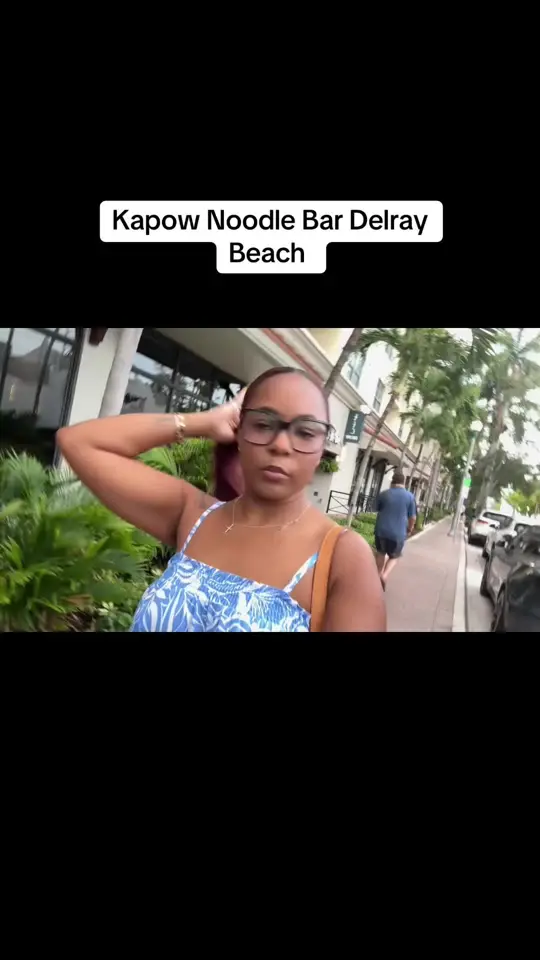 Kapow! Noodle Bar in Boca Raton showing visit, sushi, video by lovejess___ on TikTok
