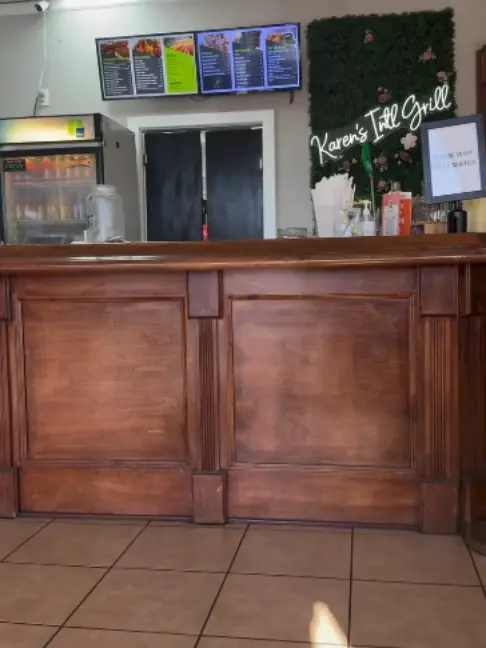 Karen's International Caribbean Grill in Conyers showing review, visit, video by karensintlgrill on TikTok