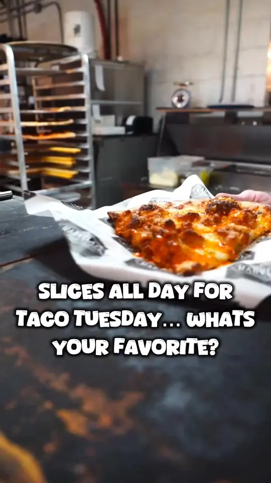 Karvelas Pizza Co. Lagrange in LaGrange showing pizza, taco slice, video by Karvelas Pizza Company on Facebook
