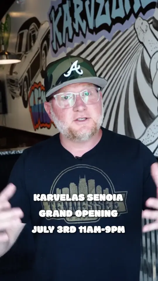 Karvelas Pizza Co. Senoia in Senoia showing grand opening, pizza, video by Karvelas Pizza Company on Facebook