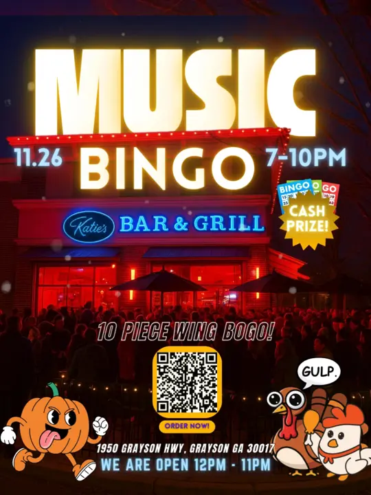 Katie's Sports Bar & Grill in Grayson showing live music, drinks, cash prizes, event, video by katiessportsbar on TikTok