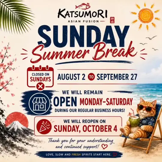 Katsumori Asian Fusion in West Palm Beach showing announcement, business hours, video by Katsumori Asian Fusion on Facebook