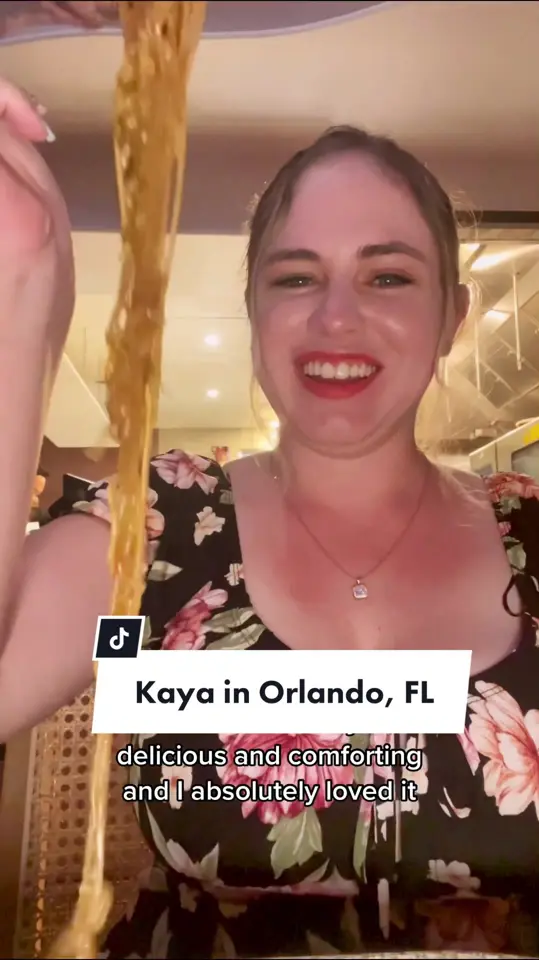 Kaya in Orlando showing review, elevated filipino cuisine, fresh and local ingredients, video by christinainitalia on TikTok