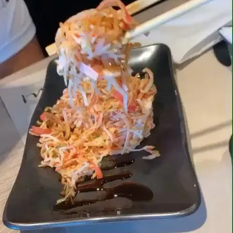 Kazumi Modern Japanese in Key Biscayne showing food, crispy crab salad, video by Kazumi Modern Japanese on Facebook