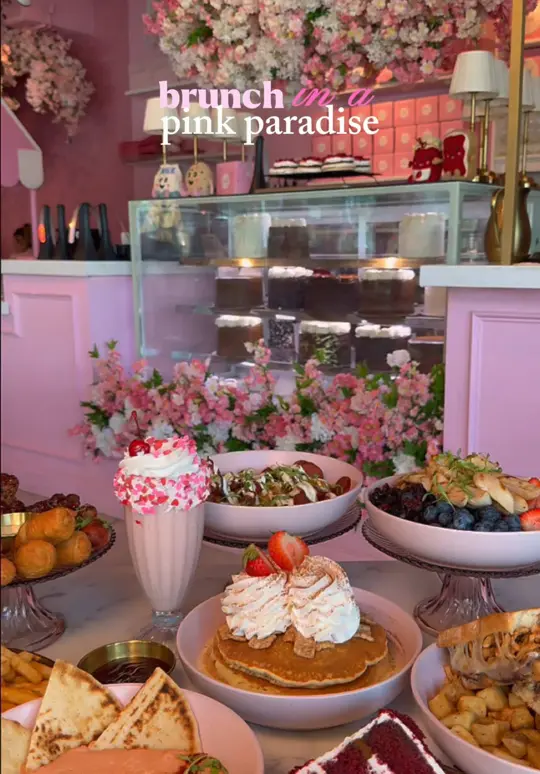  in Florida showing pink paradise, dinner time, video by keikrestaurant on TikTok
