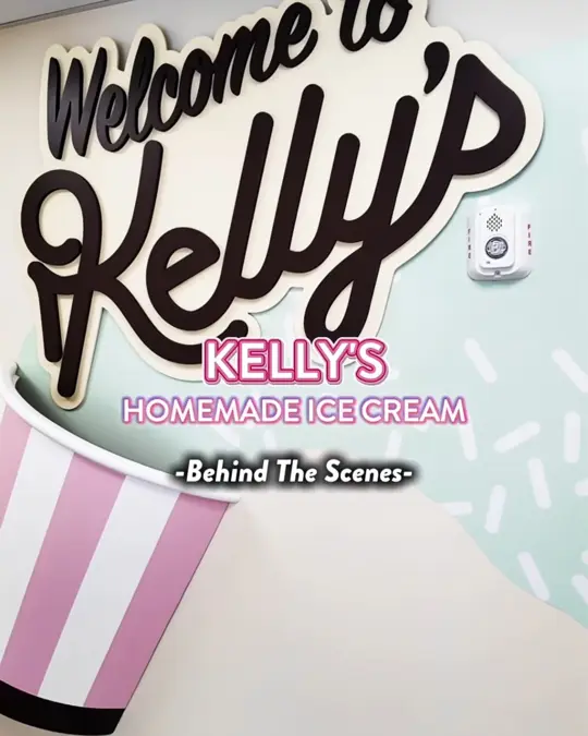 Kelly's Homemade Ice Cream in Orlando showing ice cream, dessert, video by Visit Orlando on Facebook