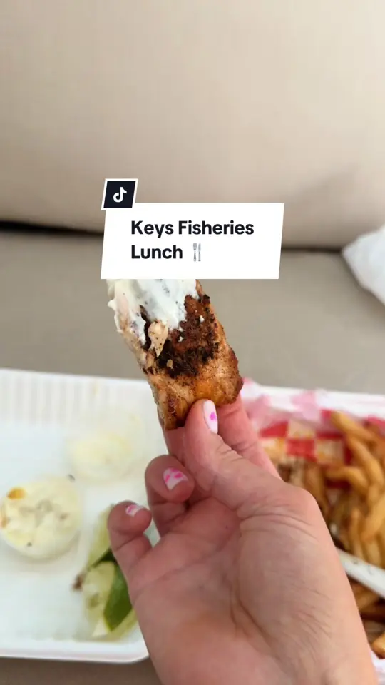 Keys Fisheries in Marathon showing lunch, keys fisheries, video by haleygray67 on TikTok