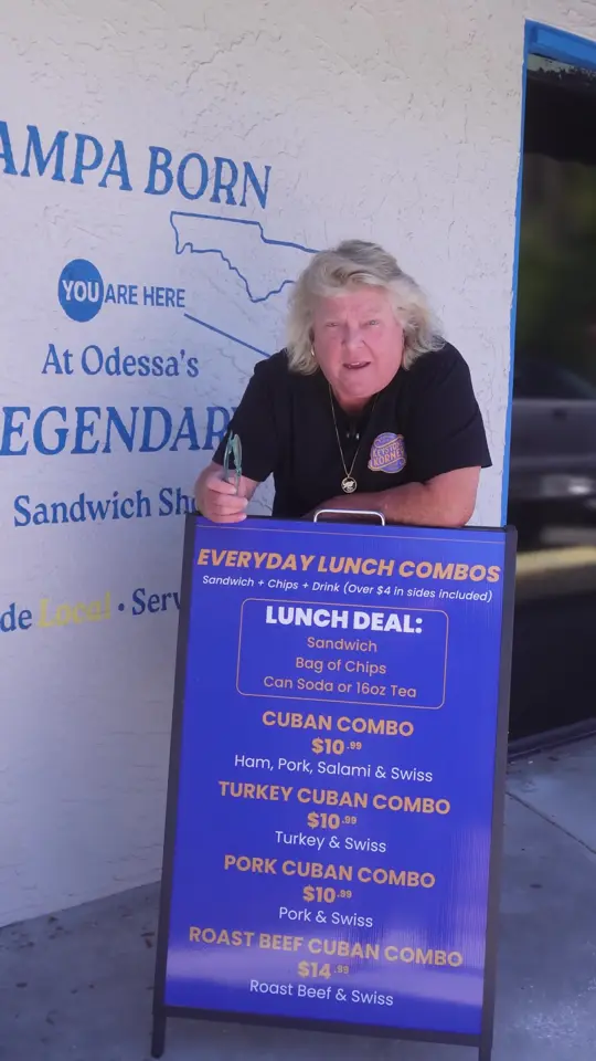 Keystone Korner in Odessa showing lunch combo, sandwich, video by thekeystonekorner on TikTok
