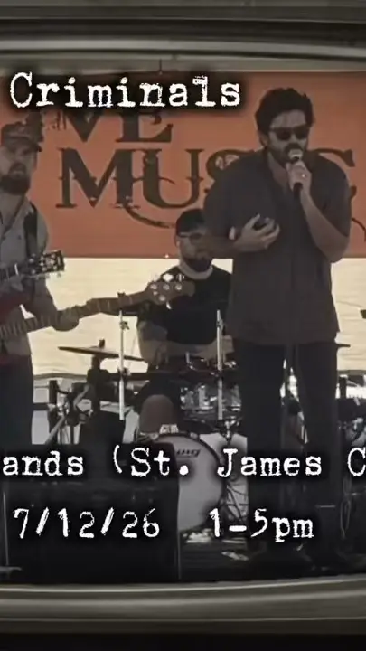 Kickstands Bar and Grill in St James City showing live music, the common criminals, video by The Common Criminals on Facebook
