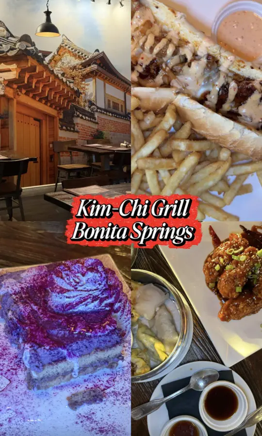 Kimchi Grill in Bonita Springs showing food, wings, video by nattyonthego on TikTok