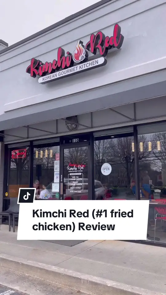 KIMCHI RED - ALPHARETTA in Alpharetta showing korean fried chicken, review, video by turkifoodie on TikTok