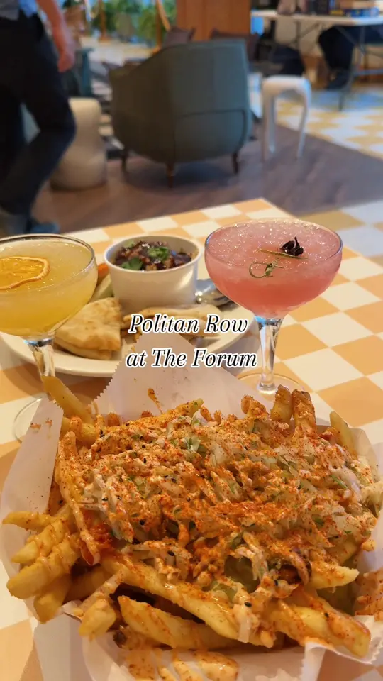 KIMCHI RED - Inside the POLITAN ROW at THE FORUM in Peachtree Corners showing food, kimchi red, daquri, video by veggietravelgirl on TikTok