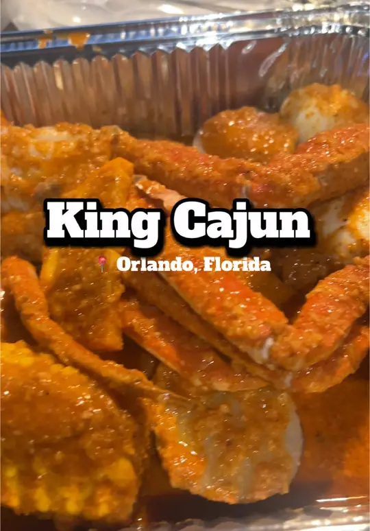 King Cajun Crawfish in Orlando showing food, junior feast, chicken strips, video by keaushaj on TikTok