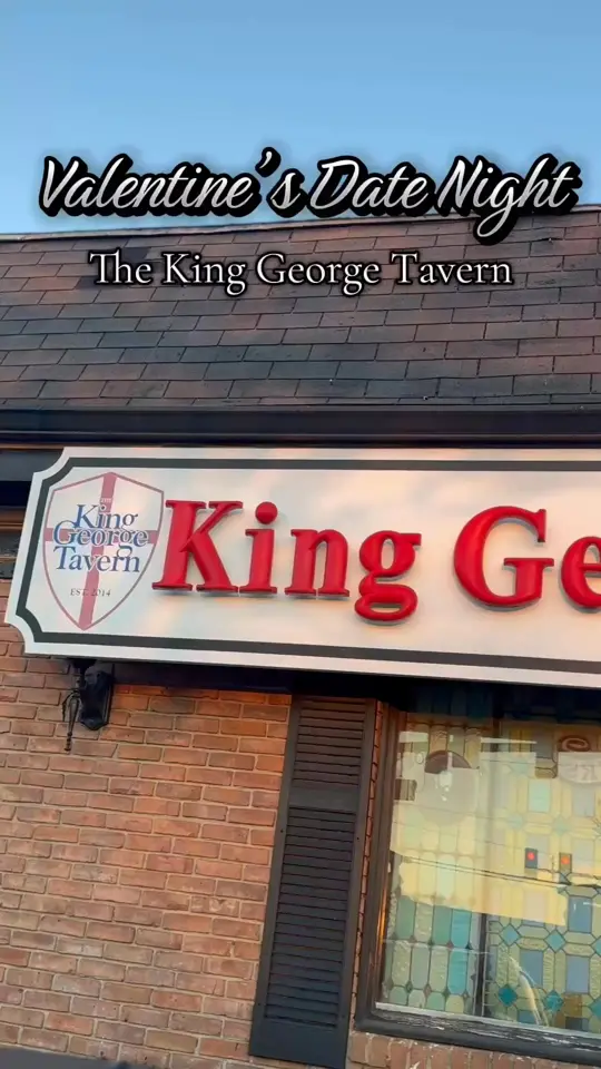 King George Tavern in Dunwoody showing prime rib, candlelight vibes, valentine's day dinner, video by The King George Tavern in Dunwoody on Facebook